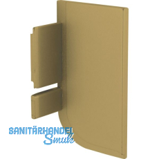 Endkappe Aktor L-Profil rechts, Kunststoff gold matt Endkappe Aktor L-Profil rechts, Kunststoff gold matt