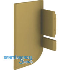 Endkappe Aktor L-Profil links, Kunststoff gold matt