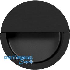 Muschelgriff Dotos � 50 mm, Einlass � 46 mm, Zinkdruckguss schwarz matt