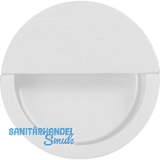 Muschelgriff Dotos � 50 mm, Einlass � 46 mm, Zinkdruckguss wei� matt