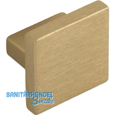 Knopf Dulis 35 x 35 mm, Tiefe 23 mm, Zinkdruckguss gold matt geb�rstet