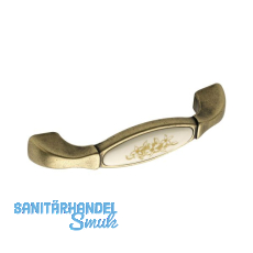 Griff Tampa LA 96 mm, ZN/Kunststoff bronze matt/Blume gold