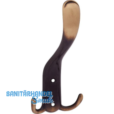 Huthaken Canelli Breite 78 mm, Höhe 160 mm, Zinkdruckguss patiniert Huthaken Canelli Breite 78 mm, Höhe 160 mm, Zinkdruckguss patiniert