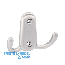 Mantelhaken Canelli Breite 78 mm, H�he 55 mm, Zinkdruckguss vernickelt matt