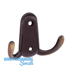 Mantelhaken Canelli Breite 78 mm, H�he 55 mm, Zinkdruckguss patiniert