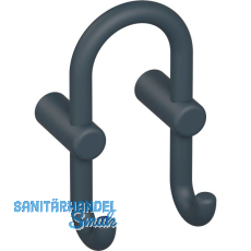 Mantelhaken HEWI 801.90B040 H�he 165 mm, Polyamid anthrazit matt