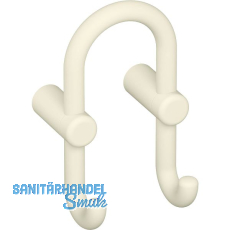 Mantelhaken HEWI 801.90B040 H�he 165 mm, Polyamid reinwei� matt