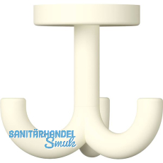 Dreifach-Drehhaken HEWI 477.90B050 H�he 70 mm,Polyamid reinwei� matt