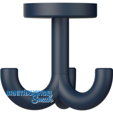 Dreifach-Drehhaken HEWI 477.90B050 H�he 70 mm,Polyamid stahlblau matt