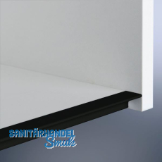 Griffleiste Amros L�nge 2500 mm, abl�ngbar, Aluminium schwarz eloxiert