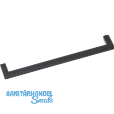 Griff Naoise LA 128 mm, Breite 136 mm, Zinkdruckguss schwarz matt lackiert Griff Naoise LA 128 mm, Breite 136 mm, Zinkdruckguss schwarz matt lackiert