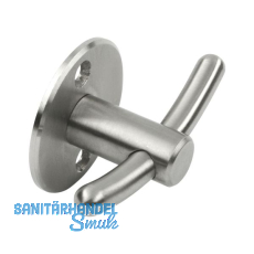 Mantelhaken Piletas Breite 64 mm, H�he 42 mm, Edelstahl geb�rstet