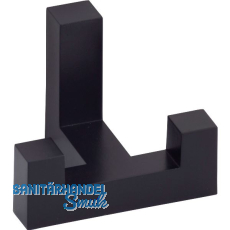 Mantelhaken Coats Breite 52 mm, H�he 40 mm, Zinkdruckguss schwarz lackiert