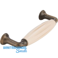 Griff Tajet LA 96,Breite 114 mm, Keramik beige/Zinkdruckguss altmessing Griff Tajet LA 96,Breite 114 mm, Keramik beige/Zinkdruckguss altmessing