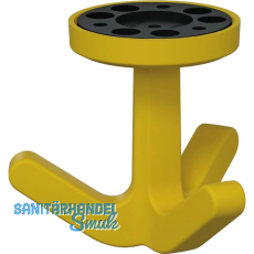 Dreifach-Drehhaken HEWI 477.94B030 elastisch, Kunstoff TPU senfgelb matt