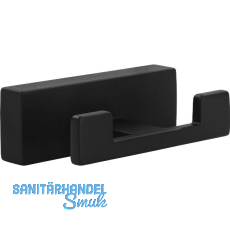 Mantelhaken Atun Breite 72, H�he 25 mm , Zinkdruckguss schwarz matt