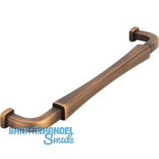 Griff Meret LA 160, Breite 171 mm, Zinkdruckguss messing schwarz gebürstet Griff Meret LA 160, Breite 171 mm, Zinkdruckguss messing schwarz gebürstet