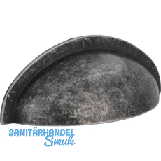 Muschelgriff Junit Breite 85 mm, H�he 31 mm, Zinkdruckguss altzinn antik