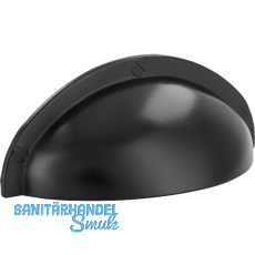 Muschelgriff Junit Breite 85 mm, H�he 31 mm, Zinkdruckguss schwarz matt