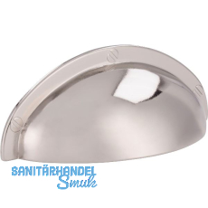 Muschelgriff Junit Breite 85 mm, H�he 31 mm, Zinkdruckguss nickel gl�nzend