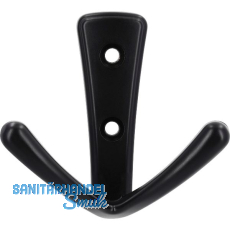 Mantelhaken Deneb Breite 76 mm, H�he 71 mm, ZN schwarz matt
