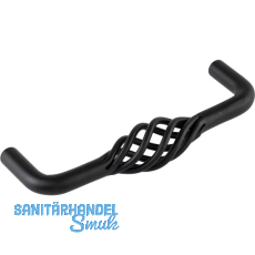 Griff Cage LA 96 mm, Breite 104 mm, Stahl schwarz matt