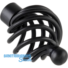Knopf Cage � 34 mm, Tiefe 50 mm, Stahl schwarz matt