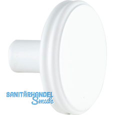 Knopf Isis � 35 mm, Tiefe 24 mm, Zinkdruckguss wei� matt