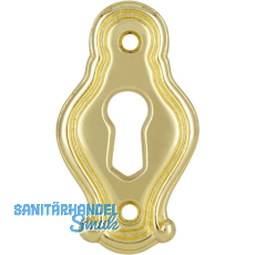 Schlüsselschild Mondial Breite 26 mm, Höhe 46 mm, Messing glänzend Schlüsselschild Mondial Breite 26 mm, Höhe 46 mm, Messing glänzend