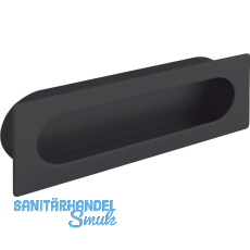 Muschelgriff Azan Breite 125 mm, Einlassma� 121 x 39 mm, ZN schwarz matt