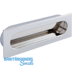 Muschelgriff Azan Breite 125 mm, Einlassma� 121 x 39 mm, ZN verchromt poliert