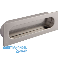 Muschelgriff Azan Breite 125 mm, Einlassma� 121 x 39 mm, ZN Edelstahl Effekt