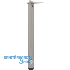 Tischfu� DM 60x700mm Edelstahleffekt, SB-Verpackt