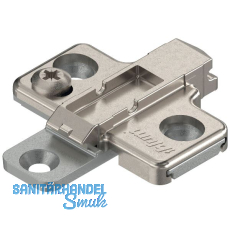 BLUM CLIP Kreuzmontageplatte, Zink, Systemschrauben Distanz 0 mm