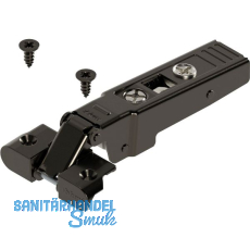 BLUM CLIP top ONYX Alurahmenscharnier 95�, gerade mit Feder, Schrauben