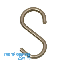 S-Haken offen, Stahl Edelstahl Effekt S-Haken offen, Stahl Edelstahl Effekt