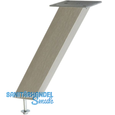 Barkonsole Capri 50 x 50 x 170 mm schr�g Aluminium Edelstahl Effekt
