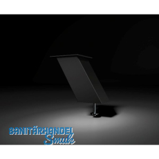 Barkonsole Jumbo 80 x 80 x 170 mm schr�g Aluminium schwarz