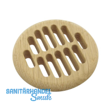 Lüftungsrosette rund 83 mm Eiche roh Lüftungsrosette rund 83 mm Eiche roh