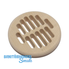 L�ftungsrosette rund 83 mm Erle roh