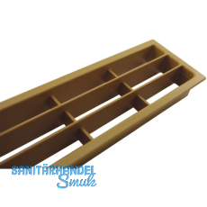 L�ftungsgitter 458 x 65 mm Kunststoff Eiche hell