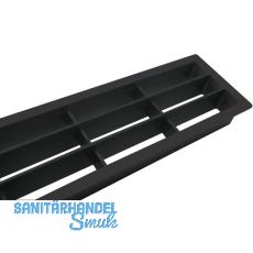 L�ftungsgitter 458 x 65 mm Kunststoff Schwarz