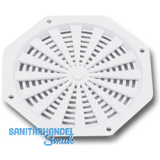 Lüftungsrosette achteckig 63 mm Kunststoff Weiß Lüftungsrosette achteckig 63 mm Kunststoff Weiß