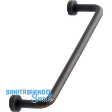 Griff Lounge ø 7 mm, LA 128 mm, Breite 142 mm, Zinkdruckguss braun antik Griff Lounge ø 7 mm, LA 128 mm, Breite 142 mm, Zinkdruckguss braun antik