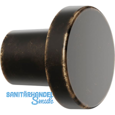 Knopf Dot � 30 mm, Tiefe 26 mm, Zinkdruckguss braun antik