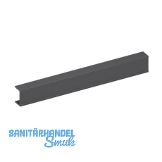 Bremsklappenhalter KIARO Abdeckprofil, Aluminium Gunmetal schwarz