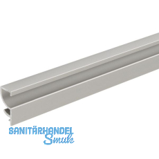 ALUMIS Sockelsystem Sockelblende oben 5000 mm Edelstahl-Effekt ALUMIS Sockelsystem Sockelblende oben 5000 mm Edelstahl-Effekt