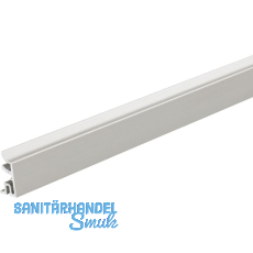 ALUMIS Sockelsystem Sockelblenden unten 5000 mm Edelstahl-Effekt ALUMIS Sockelsystem Sockelblenden unten 5000 mm Edelstahl-Effekt