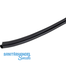 ALUMIS Sockelsystem Dichtprofil 5000 mm Kunststoff schwarz