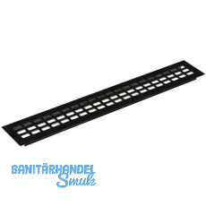 L�ftungsgitter 800 x 60 mm Aluminium schwarz eloxiert